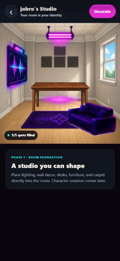 Current STEM personalized studio room